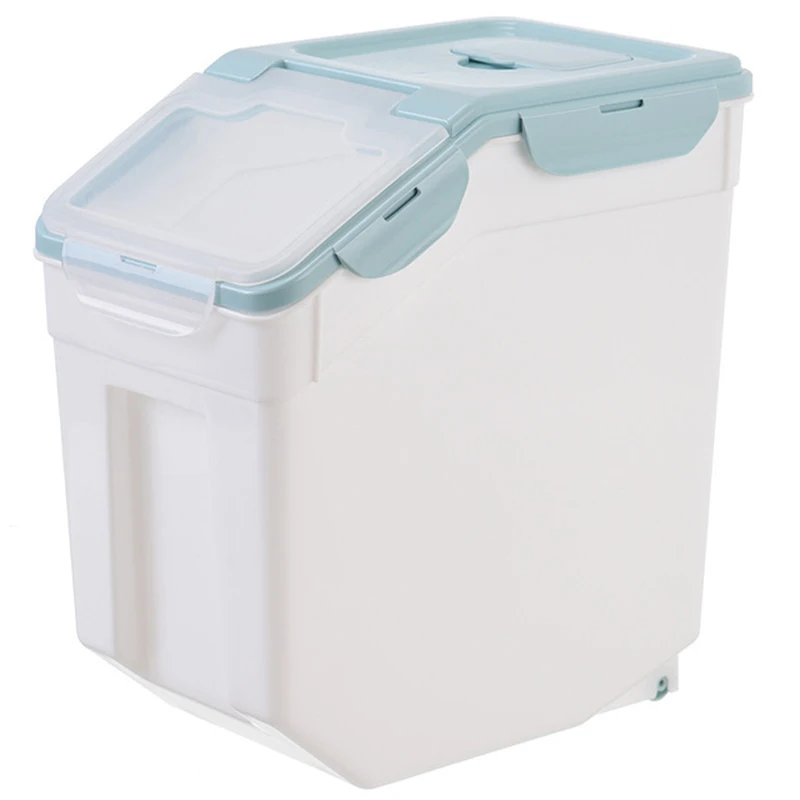

Large Cat Dog Food Storage Box Sealed Bucket Moisture-Proof Pet Food Container Grain Barrel Dry Food Dispenser Feeder
