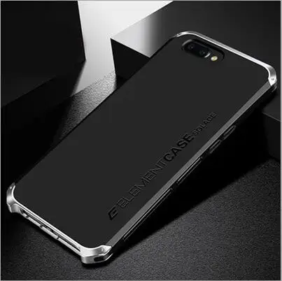 Black Sliver Металлический корпус для телефона для OPPO R11 Plus тонкий жесткий алюминиевый Гибридный корпус для ПК OPPO R 11 Plus Чехлы для OPPOR11 Plus Funda - Цвет: Black Sliver