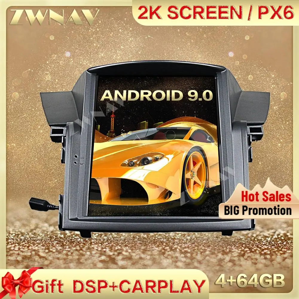 Автомобильный мультимедийный плеер DSP Carplay экран Теслы 4 Гб + 64 ГБ Android 9 0 для Honda CRV