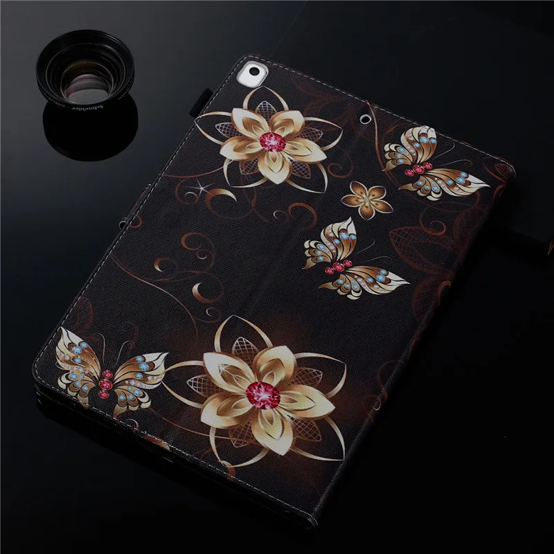 Wekays Coque для iPad 10,2 с рисунком бабочка кожаный чехол для iPad 10,2 7th поколения A2200 A2198 A2232 крышка чехол s