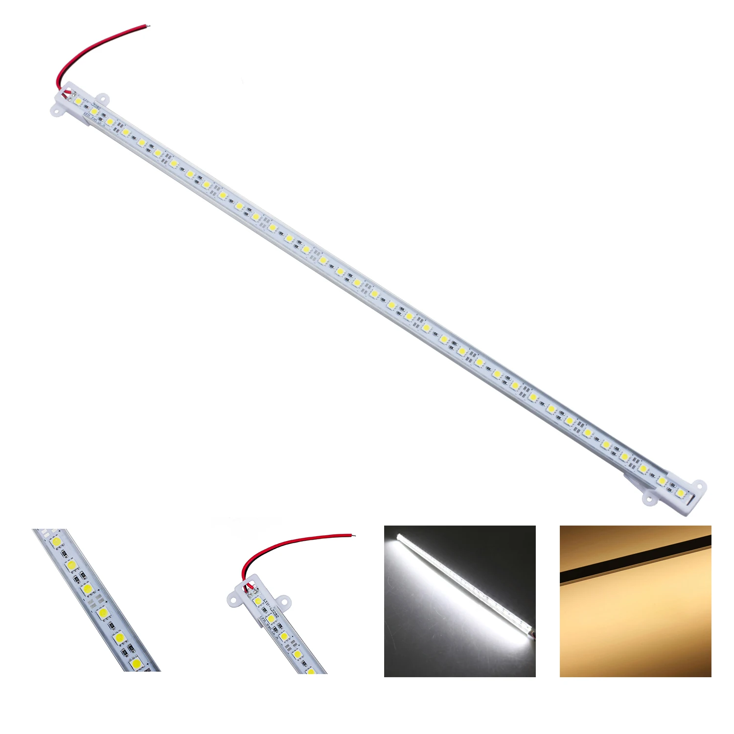 50 см 5050/5630 SMD 36 светодиодный теплый белый/дневной белый алюминиевая жесткая лента