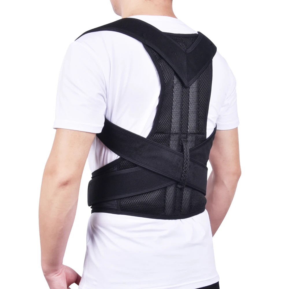 Thick Shoulder Posture Corrector for Men,Clavicle Support Strap and Posture Support for Neck Shoulders and Back Pain Relief,Adjustable and Breathable Foam BOSS LV, 