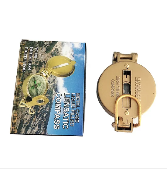 AOTU инструменты для кемпинга на открытом воздухе компас металлический портативный объектив для альпинизма Компас оптовая продажа AT7590