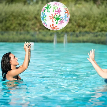 

1PCS 37cm/45cm Colorful Learning Inflatable Beach Pool Play Ball Swimming Pool Children Plastic Educational Soft Water Toys