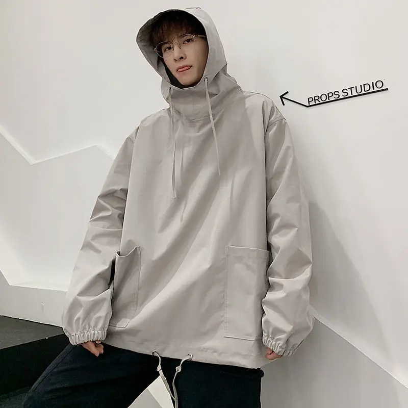 

Autumn Thin Hoodies Men's Fashion Solid Color Casual Hooded Sweatshirt Men Streetwear Loose Hip-hop Pullover Hoodie Mens Hoody