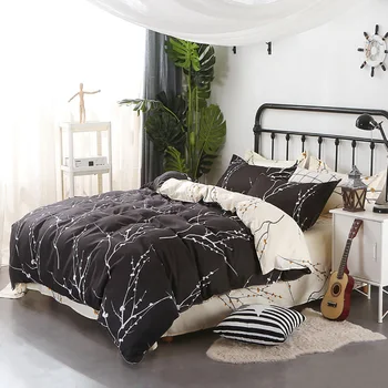 

Thumbedding Branches Bedding Set Queen Artistic Simple Soft Duvet Cover Black King Queen Full Twin Single Unique Design Bed Set