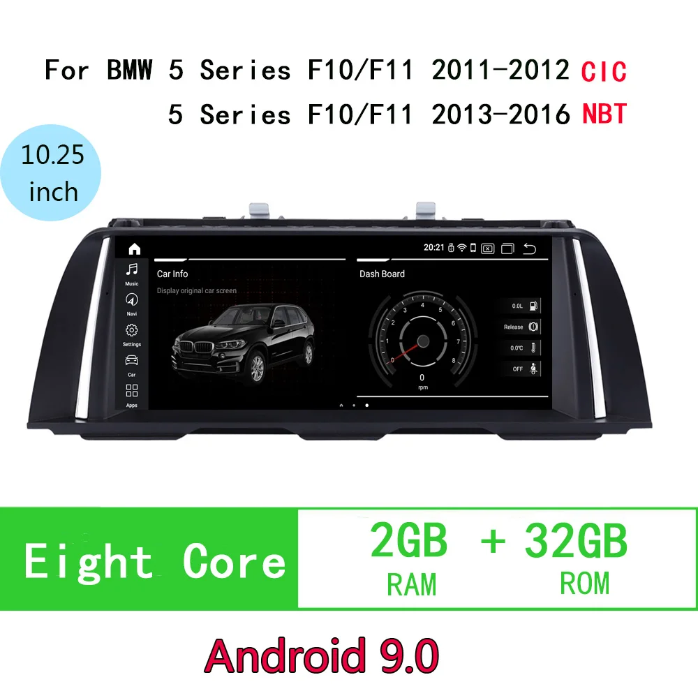 Android 9 0 32 ГБ Автомобильный GPS навигатор 10 25 дюймов DVD мультимедийный плеер Wifi для BMW