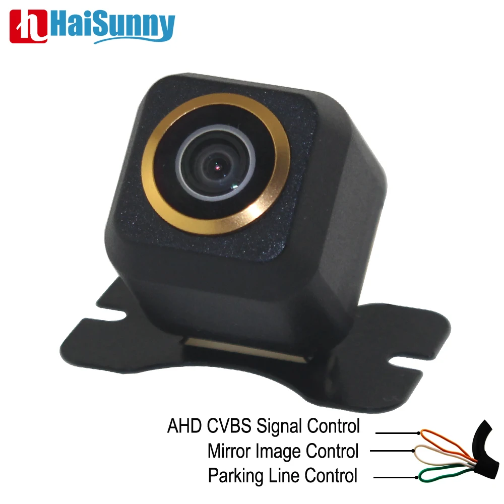 Мини-камера заднего вида HaiSunny AHD CVBS 1280x72 0P ночное видение объектив рыбий глаз |