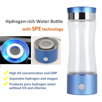 

380ml High H2 concentration Super ORP SPE PEM Hydrogen Water Bottle Hydrogen Water Generator