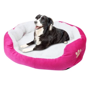 

Cute Warm Pet Dog Bed Plush Warm Sleeping Couch Pets Mat with Removable Cover for Dogs Cats XH8Z