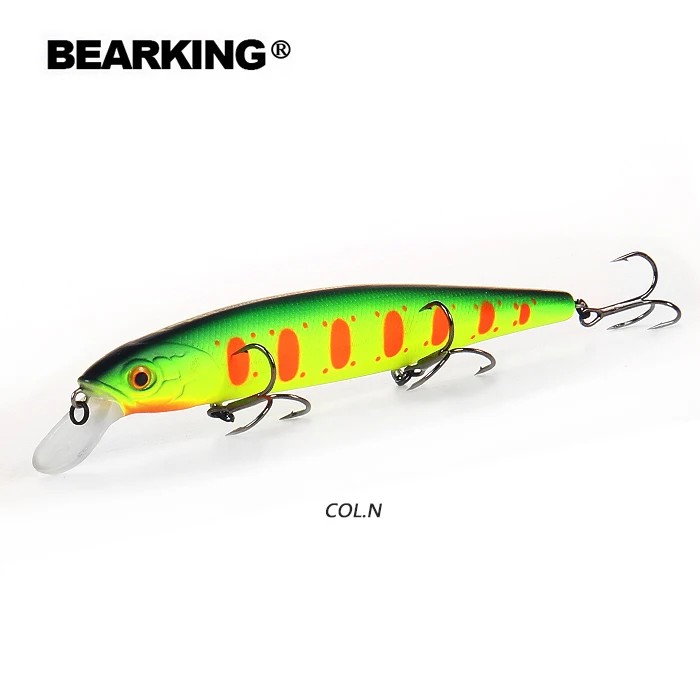 Bearking 12,8 см 23 г новая популярная модель профессиональные качественные рыболовные приманки жесткая приманка погружение 1,5 м качественные воблеры гольян - Цвет: N