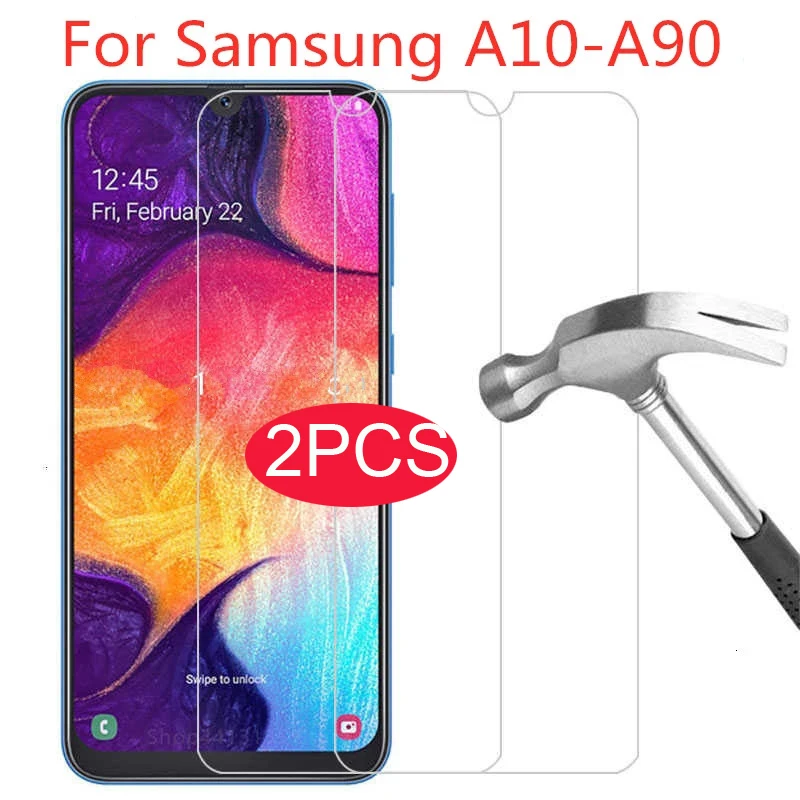 2 шт закаленное стекло для samsung galaxy a10 a20 a30 a40 a50 a60 a70 a80 a90 Защитное экрана на Samsung |
