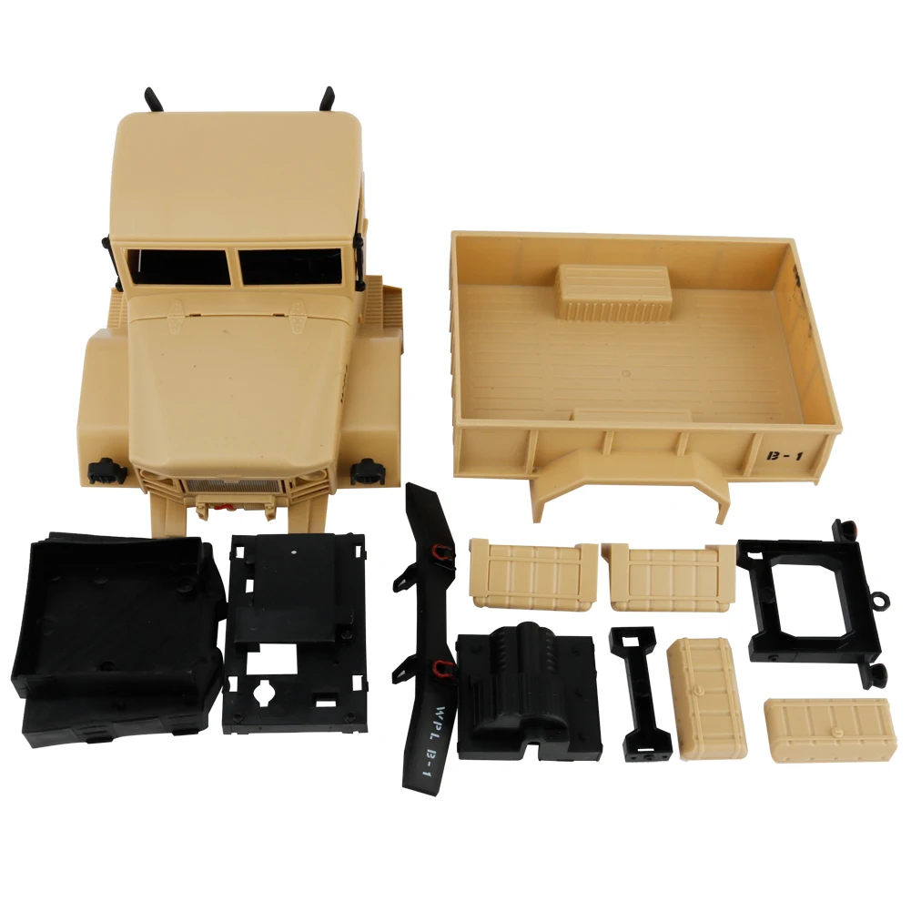 

Remote Control Car Toy 1:16 DIY Military Four-wheel Drive Off-road Remote Control Climbing Car Model for WPL B-1