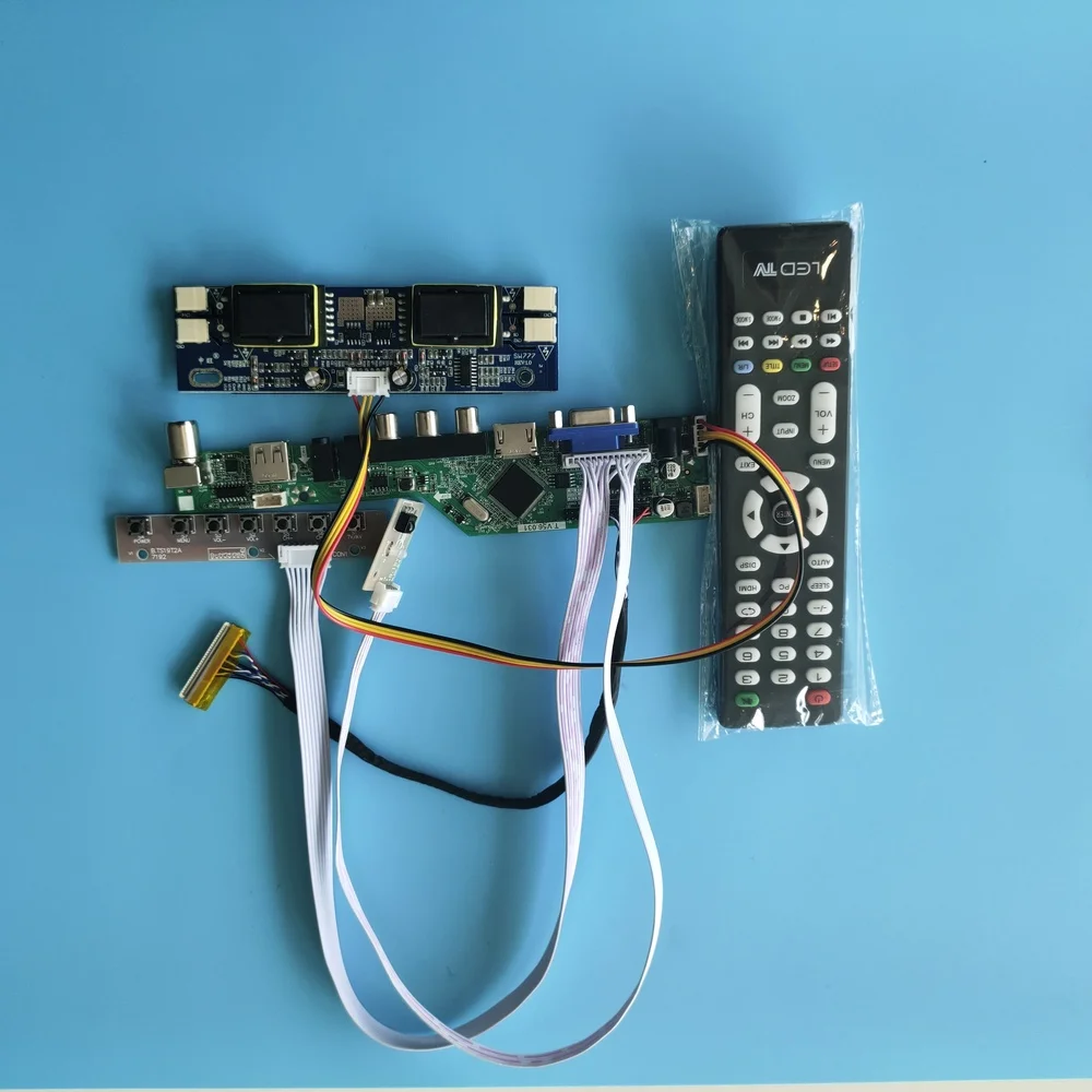 

Kit for LM201WE3-(TL)(L2)(TL)(F6)1680X1050 Remote Signal 30pin New Driver LCD Controller Board Module VGA AV TV USB 4 lamps
