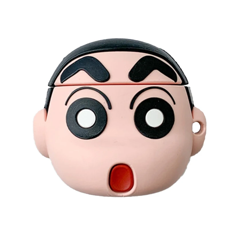 3D Милые чехлы для наушников Crayon Shin-chan Shinnosuke Nohara для Apple Airpods 1/2 японская мультяшная Защитная силиконовая крышка