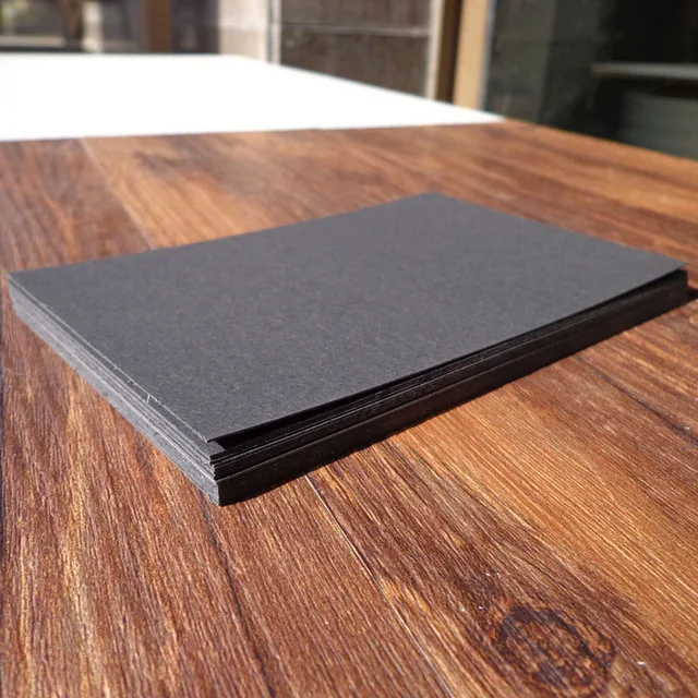 10pcs Blank Kraft Paper Card Sketch Drawing Bookmarks DIY Graffiti Painted Print Postcards Place Gift Greeting Invitation Cards Black