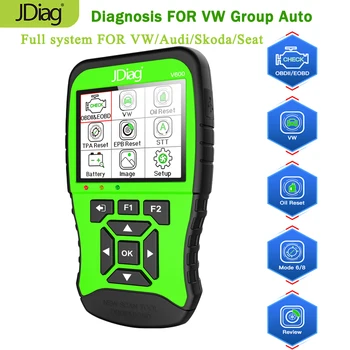 JDiag V600 для полной диагностики VAG, Автомобильный сканер v W, поддержка серии VAG, универсальный obd2 + EOBD, многоязычный JDiag V600 для полной диагностики VAG, Автомобильный сканер v W, поддержка серии VAG, универсальный obd2 + EOBD, многоязычный