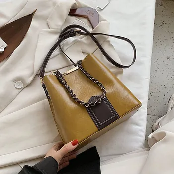 

Small PU Leather Bucket Bags 2020 Trend Women's Bag Trend Shoulder Bag Handbags Female Travel Lady Designer Branded Hand Bag