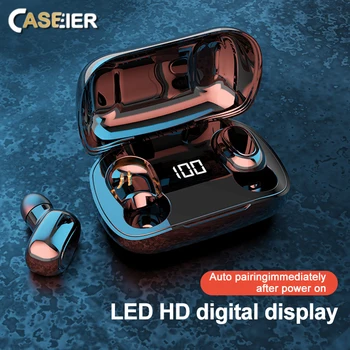 

CASEIER Bluetooth V5.0 Earphone Ture Wireless LED HD Digital Display HiFi Sound TWS Earbuds For Honor XIaomi Samsung Headsets