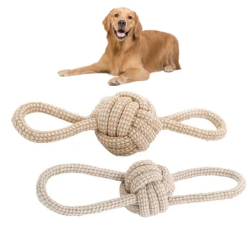 

Funny Pet Chew Toy Dog Toy Dog Chews Cotton Rope Knot Ball Grinding Teeth Odontoprisis Pet Toys Lar Pet Interactive Gift
