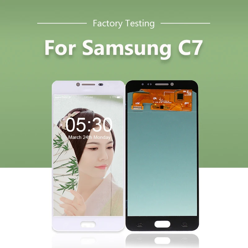 10 шт./лот для samsung для Galaxy C7 C7000 ЖК-дисплей с сенсорным экраном дигитайзер SM-C7000 дисплей Ремонт DHL EMS
