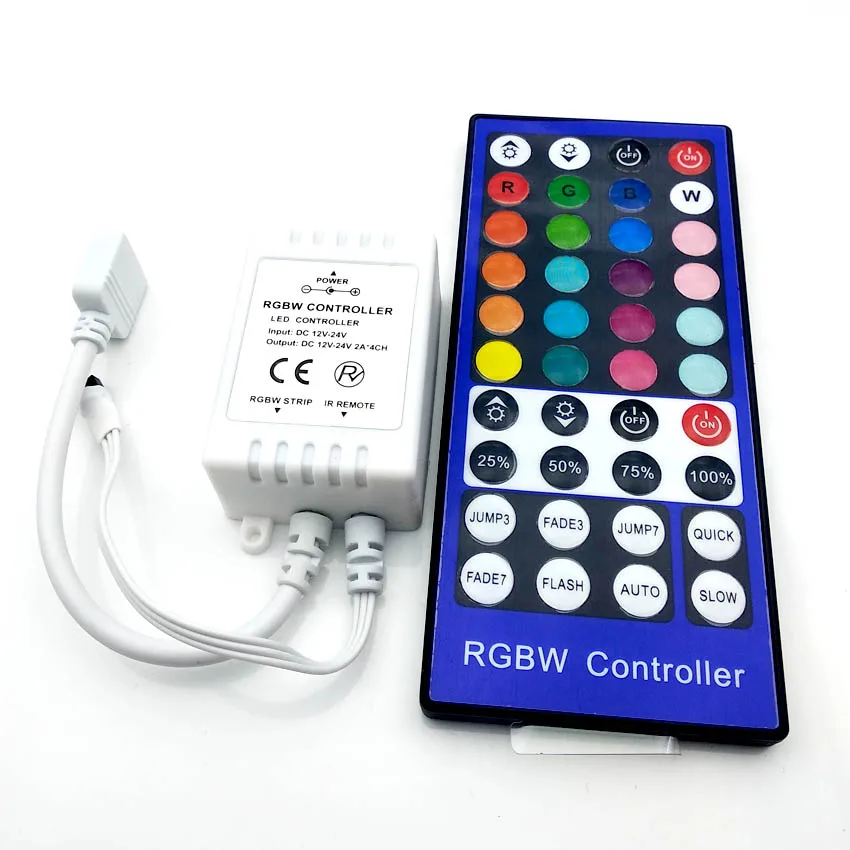 40Key RGB белый RGBW Пульт дистанционного управления DC 12 В 24 ИК-лента с диммером