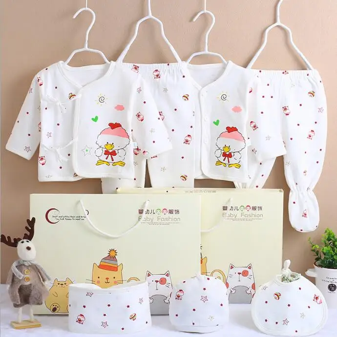 CJM035P 0-3M Newborn Clothing Sets for Baby Girls Boys Clothes Suits Cotton OUTFITS 7pcs/set MORE 20 STYLES - Цвет: CJM035P