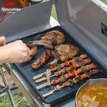 

Naturehike Outdoor Picnic Grill 2000W Power Stainless Steel Gas Stove Portable Aluminum Alloy Smokeless Stove NH20RJ002