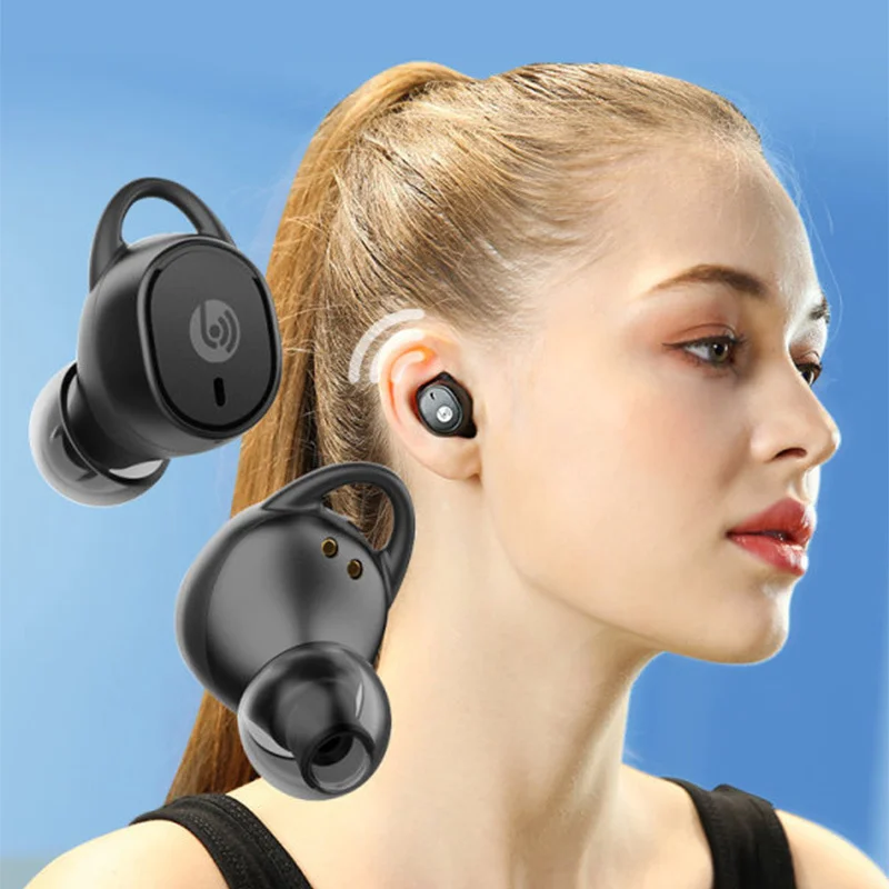 

BEEVO Mini In-ear Bluetooth 5.0 Headphone Sport Wireless Waterproof Touch Control Hand Free WTS Headset Earphone for Smart Phone
