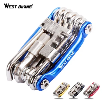 

WEST BIKING Mini Repair Tool 11 in 1 Bicycle Moutain Road Bike Tool Cycling Multi Repair Tools Kit Wrench Bike Repair Tools