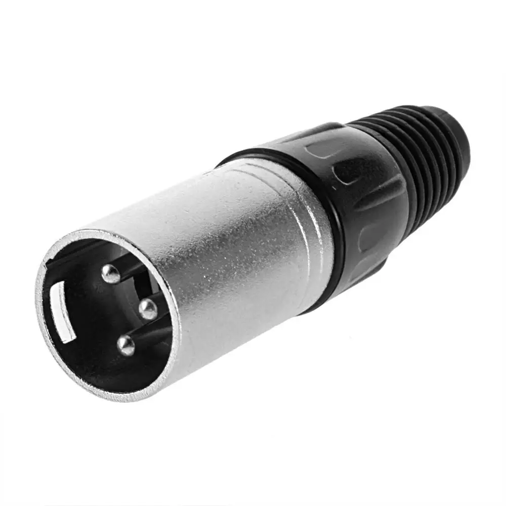 

Male & Female 3-Pin XLR Microphone Audio Cable Plug Connectors Cannon Cable Terminals