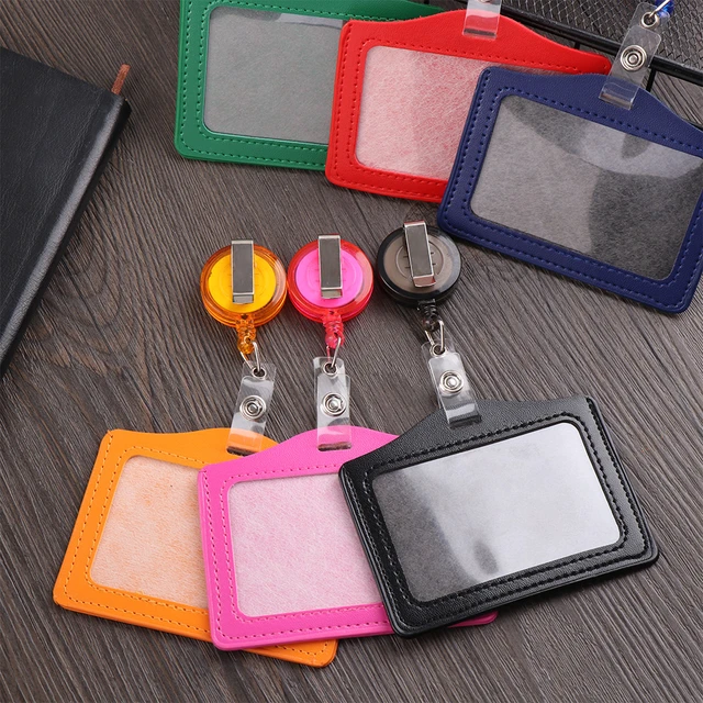 Hot 1PC Bank Credit Card Holders PU Leather Bus ID Holder Identity