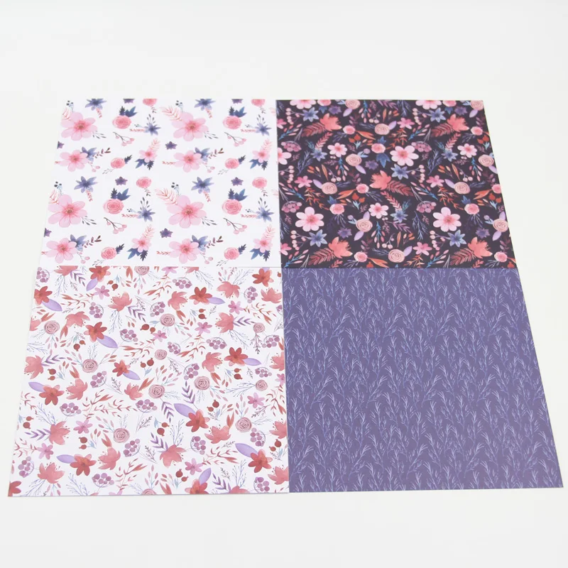 KLJUYP 12 шт. фиолетовый цвет подставки для семейного альбома бумага Оригами художественный фон изготовление бумажных карточек DIY записная книжка