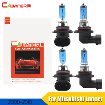 

Cawanerl 4 X 100W 9005 + 9006 Car Headlight Light Halogen Bulb 12V High Low Beam For Mitsubishi Lancer 2008-2010