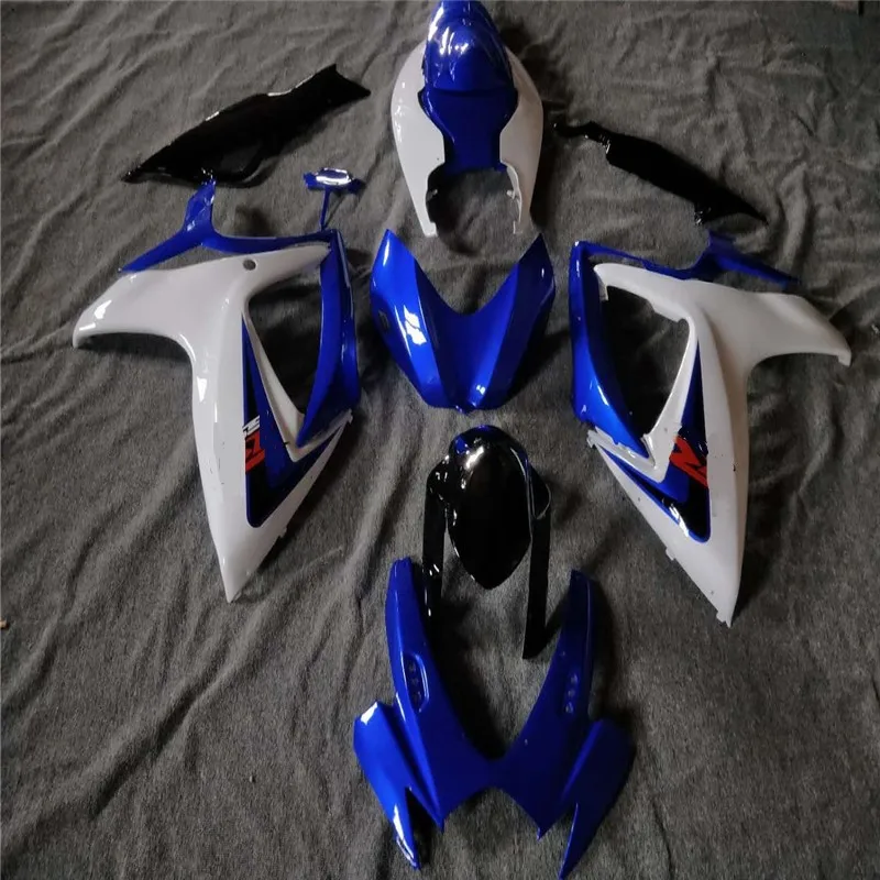 

GSXR600 GSXR750 06 07 ABS Fairing for Suzuki blue white GSX R 600 GSXR 750 K6 2006 2007 Motorcycle blue -white