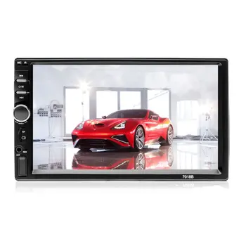 

7018B Universal Design FM Player Stereo Radio Car 7 Inch HD MP5 Touch Screen + Free Rear Camera Car Stereo Video MP5 Player
