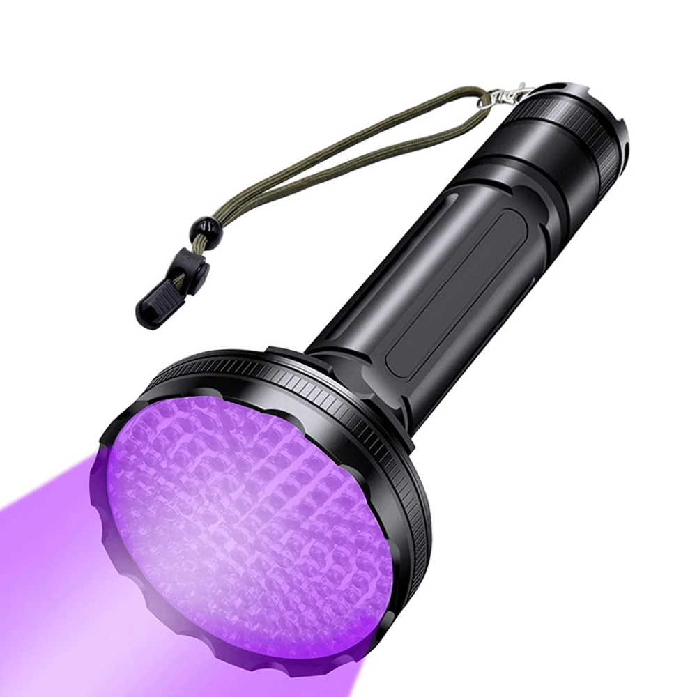 128 LED UV Flashlight Torch Light Lamp Ultraviolet Blacklight Aluminum
