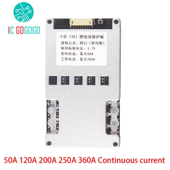 

8S 24V Lifepo4 3.2V Lithium Battery Protection Board balance 50A 120A 200A 250A 360A Continuous BMS Electric Tool Energy Storage