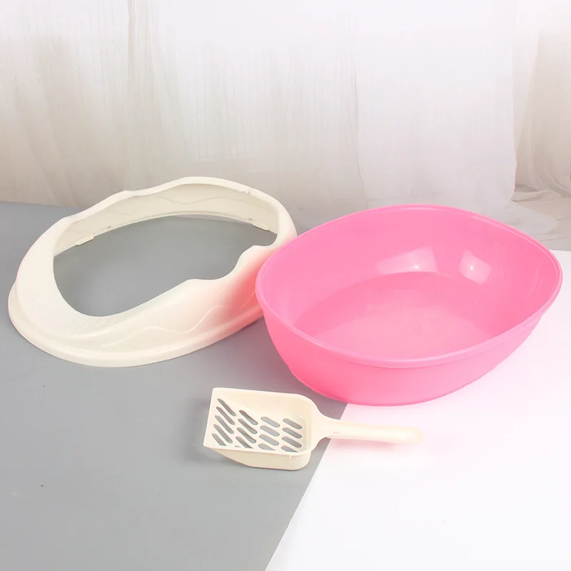 Cat Litter Box Semi-closed Cat Toilet Big Cat Potty To Send Cat Litter Shovel Pet Supplies Cat Litter Box Semi-closed Cat Toilet Big Cat Potty To Send Cat Litter Shovel Pet Supplies