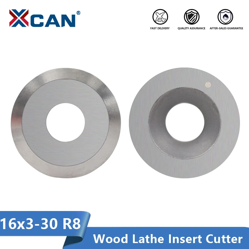 Insert-Cutter Lathe-Tools 16mm Wood-Turning XCAN Carbide Finisher Round for 16x3-30-Degree