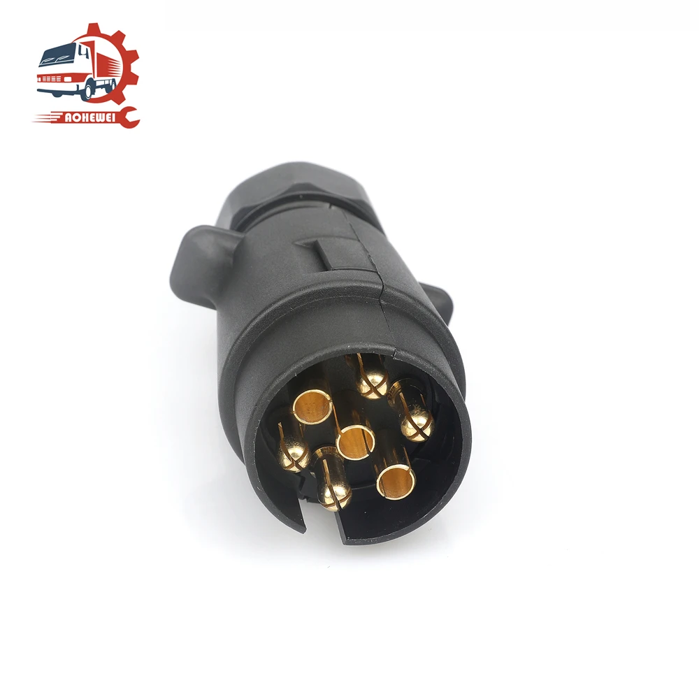 7 Pin 12V European Trailer Plug Adapter Towbar Towing Connector for Car Boat Truck Caravan Accessories Waterproof trailer plug adapter