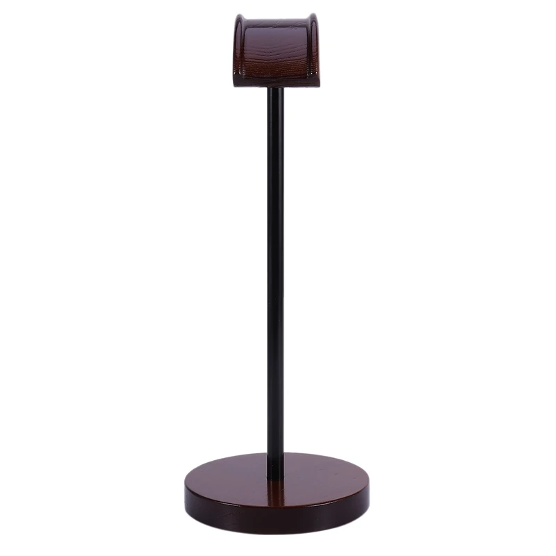 Universal Headset Holder Hanger Wooden Metal Earphone Display Rack Stand Home Office Headphone Shelf Rack Stand Holder