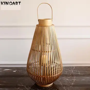 

Wedding Retro Lantern Hanging Antique Lantern Lamp Home Decor Romantic Candle Holder Bamboo And Wood Candlestick For 92993485
