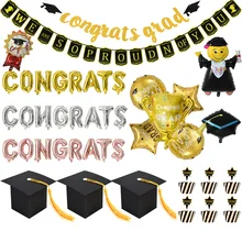 Decoraciones de feliz graduación para graduación, globo de confeti para fiesta de graduación de 2021 grados, 1 15 Uds.