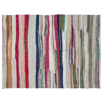 

Handmade Multicolor Vintage English Striped Rug Area Rug 166x222 Cm-5'5''X7'3''