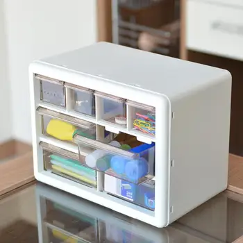 

Jewelry Box Make Up Storage Organizer Large Jewel Gift Case Portable Small Drawer Sorting Grid Desktop Office Organization