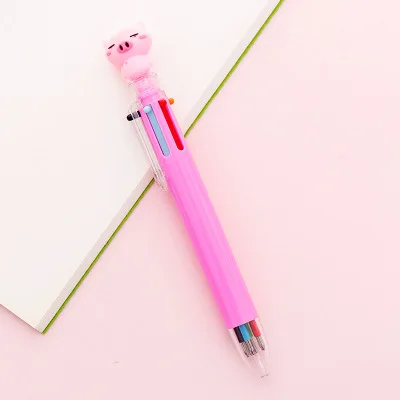 Lovely Unicorn Power 6Colors Chunky Ballpoint Pen School Office Supply Gift Stationery Papelaria Escolar - Цвет: A0425