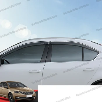 

Lsrtw2017 Acrylic Car Window Rain Shield Trims for Skoda Octavia a7 2015 2016 2017 2018 2019 2020