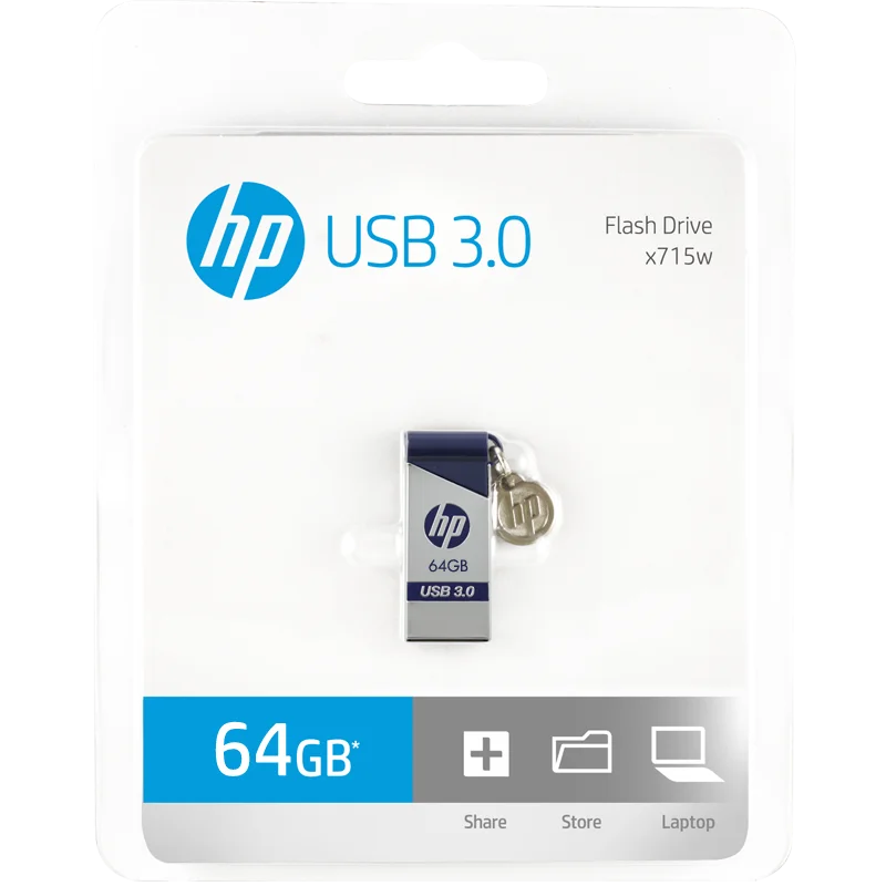 Original HP 128GB 64GB 32GB 16GB USB Flash Drive USB3.0 Pendrive Memory Stick Metal U Disk x715w for computer