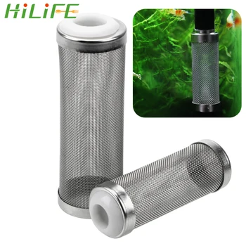 

HILIFE Special Shrimp Cylinder Filter Inflow Inlet Protect Stainless Steel Filter Shrimp Net S/L Size Aquarium Accessories